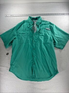 Columbia Teal Short-Sleeve Performance Shirt